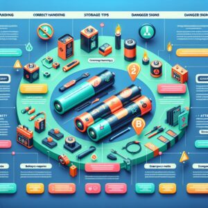 Battery safety infographic design