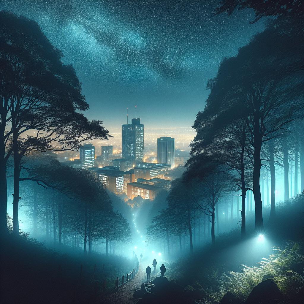"Night hike in Birmingham"