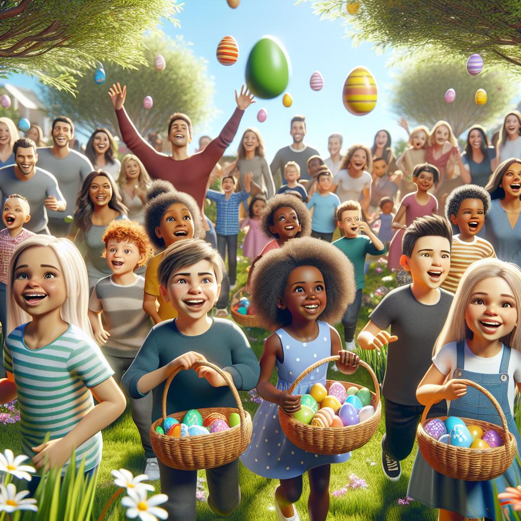 Easter egg hunt celebration.