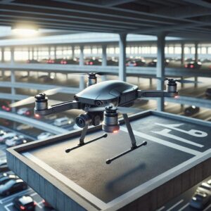 Parking deck inspection drone.