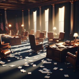 Politician's resignation aftermath.