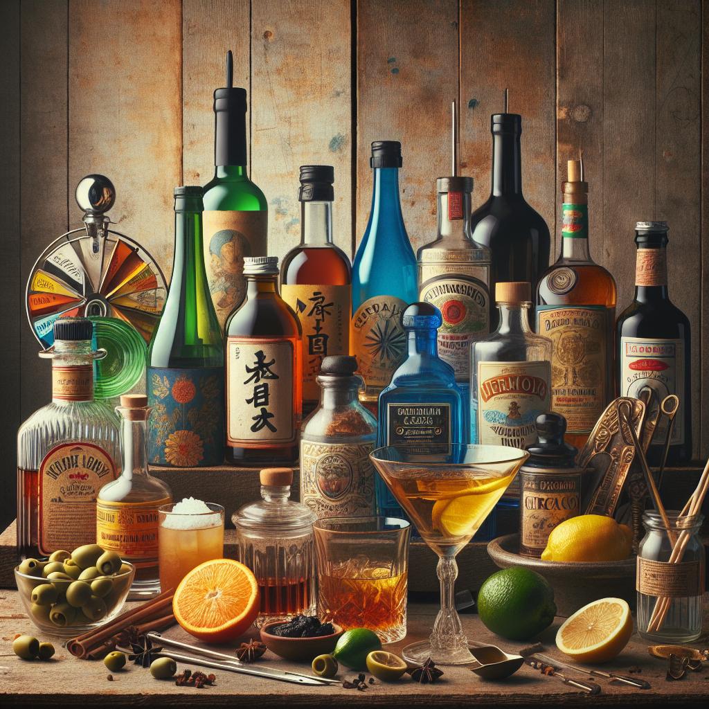 Global-inspired cocktail ingredients.