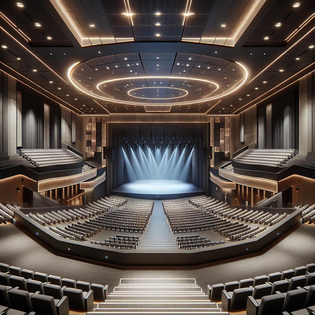 Modernized theatre interior design.