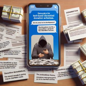 Fake donation text schemes