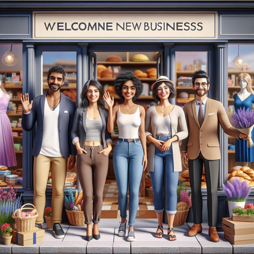 Welcoming new businesses scene.