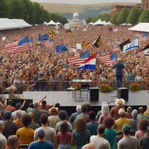 Political rally in Pennsylvania.