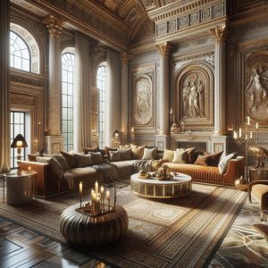 Luxurious Roman-inspired home decor.