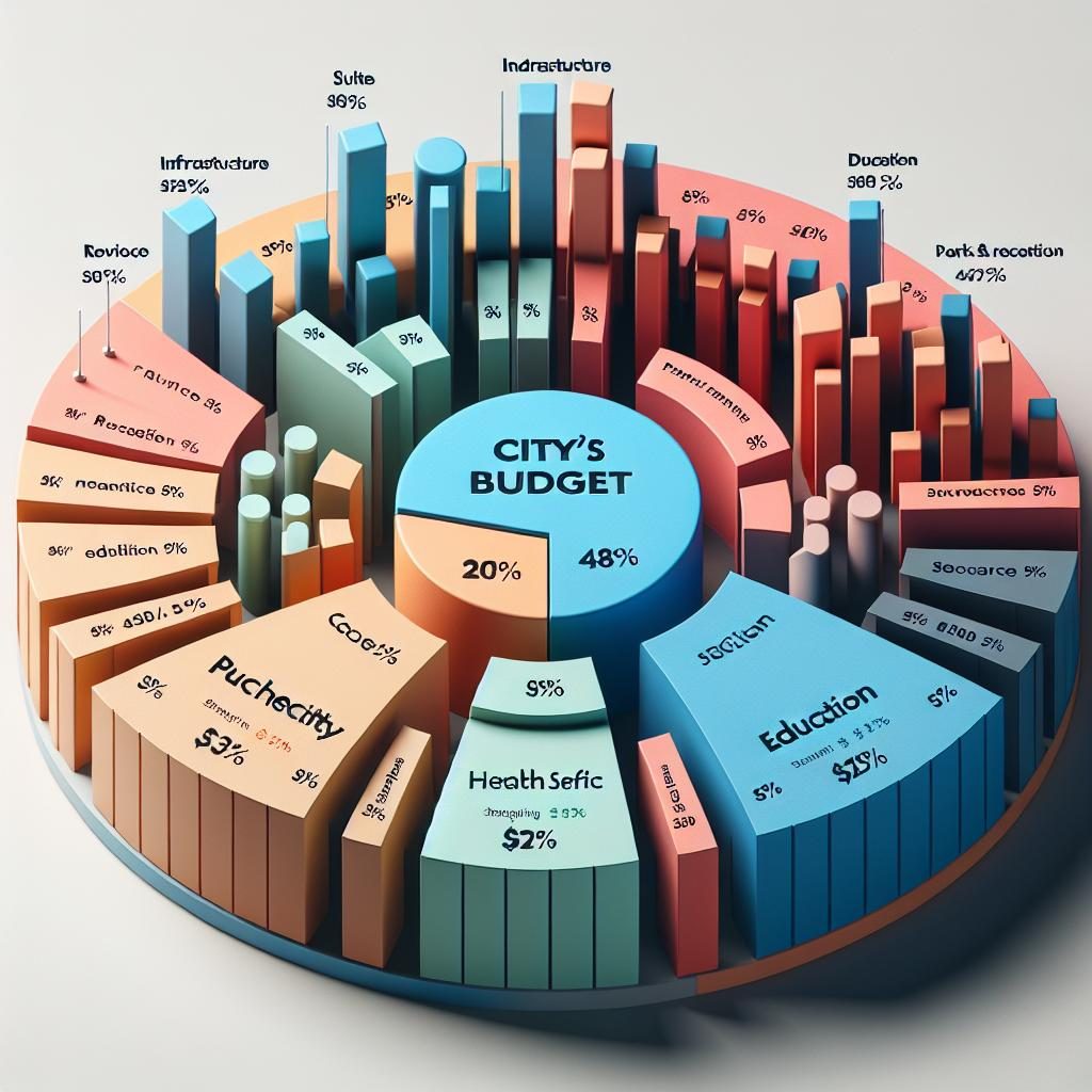 "City budget breakdown visualization"