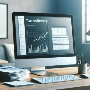 Tax software promotion concept