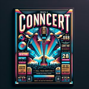 Concert poster design concept