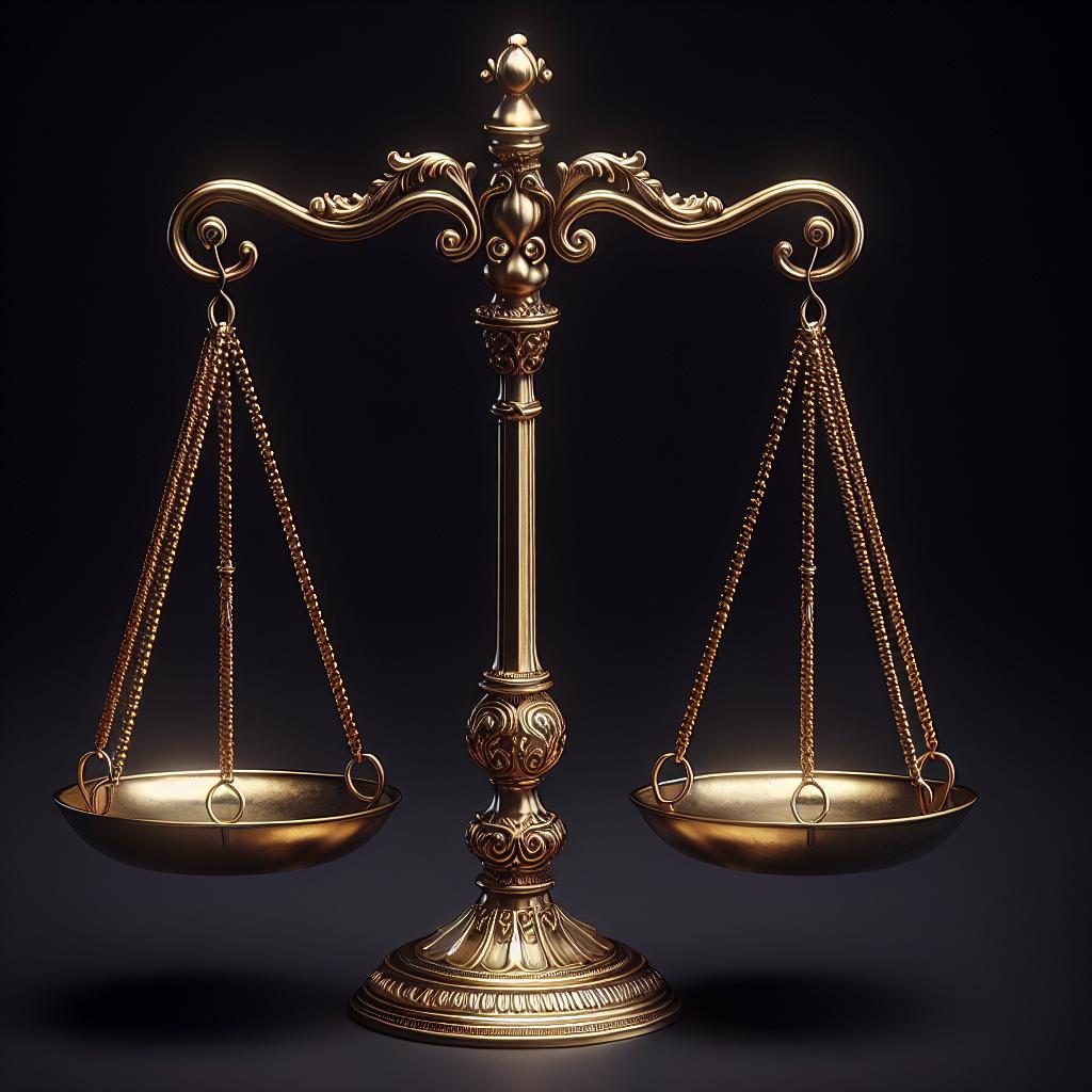 Legal scale balance symbol