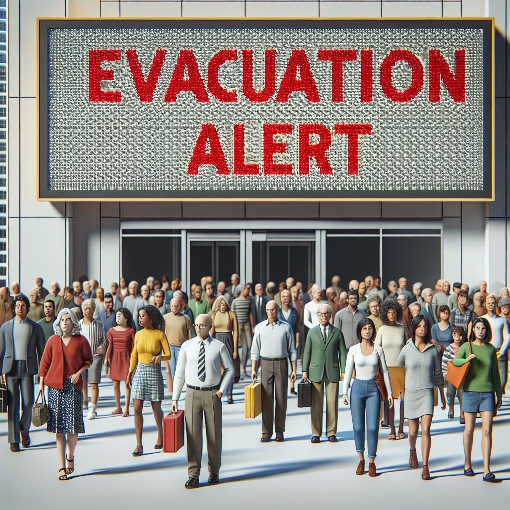 Evacuation Alert Sign