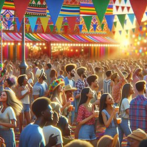 Vibrant Festival Atmosphere