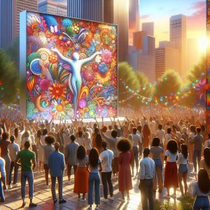 Vibrant Art Installation Celebration