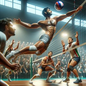 Dynamic Volleyball Action