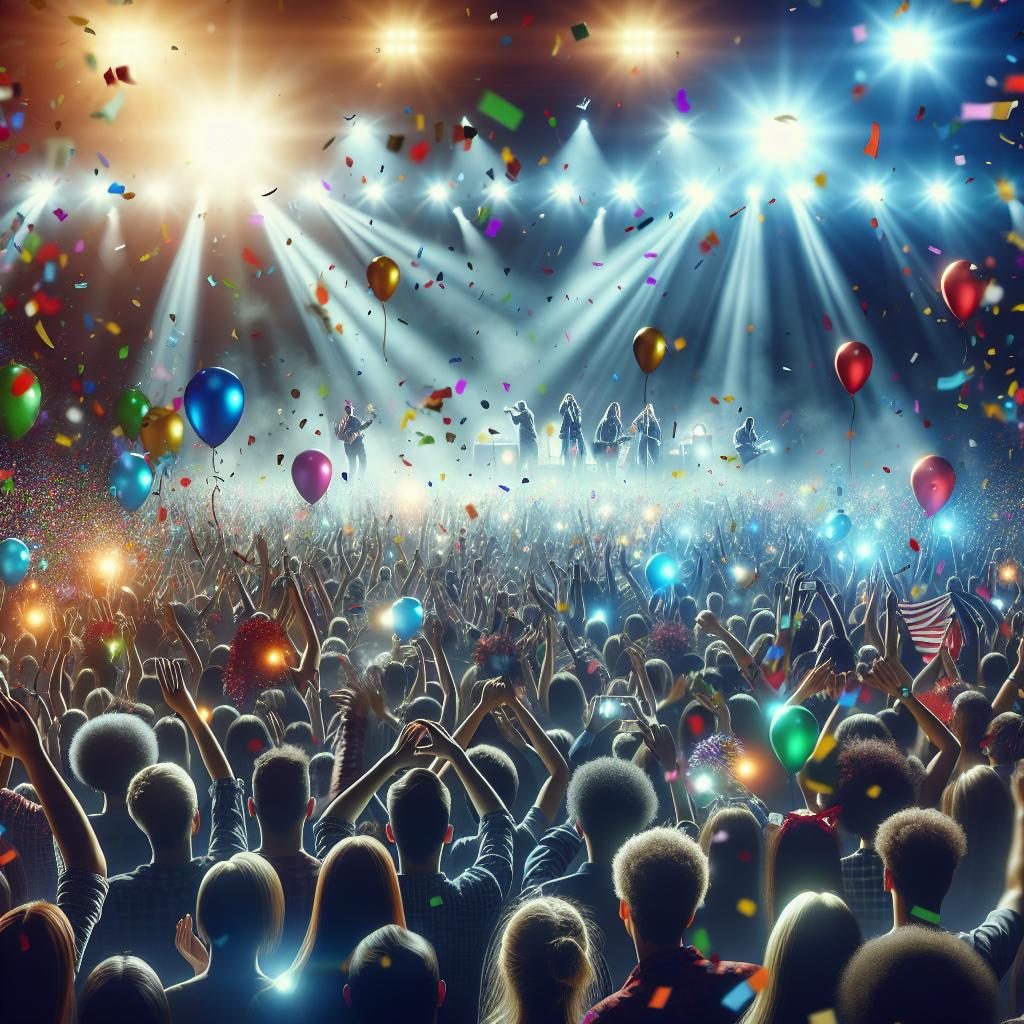 Colorful concert celebration