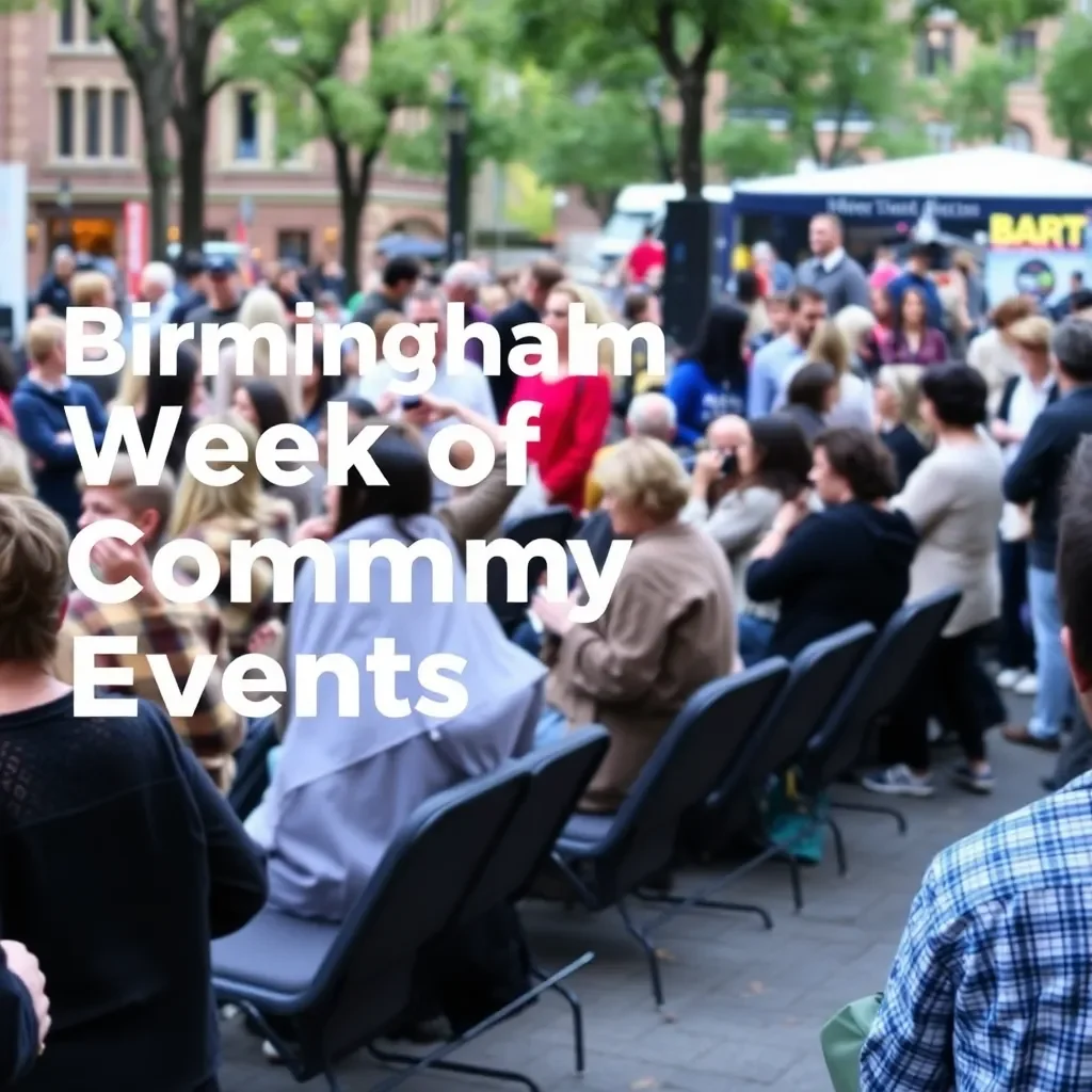 Birmingham's Exciting Week of Community Events: Music, Debates, Festivals, and More!