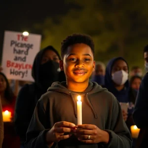 Birmingham Community Holds Vigil for 13-Year-Old Braylen Hardy After Tragic Accident