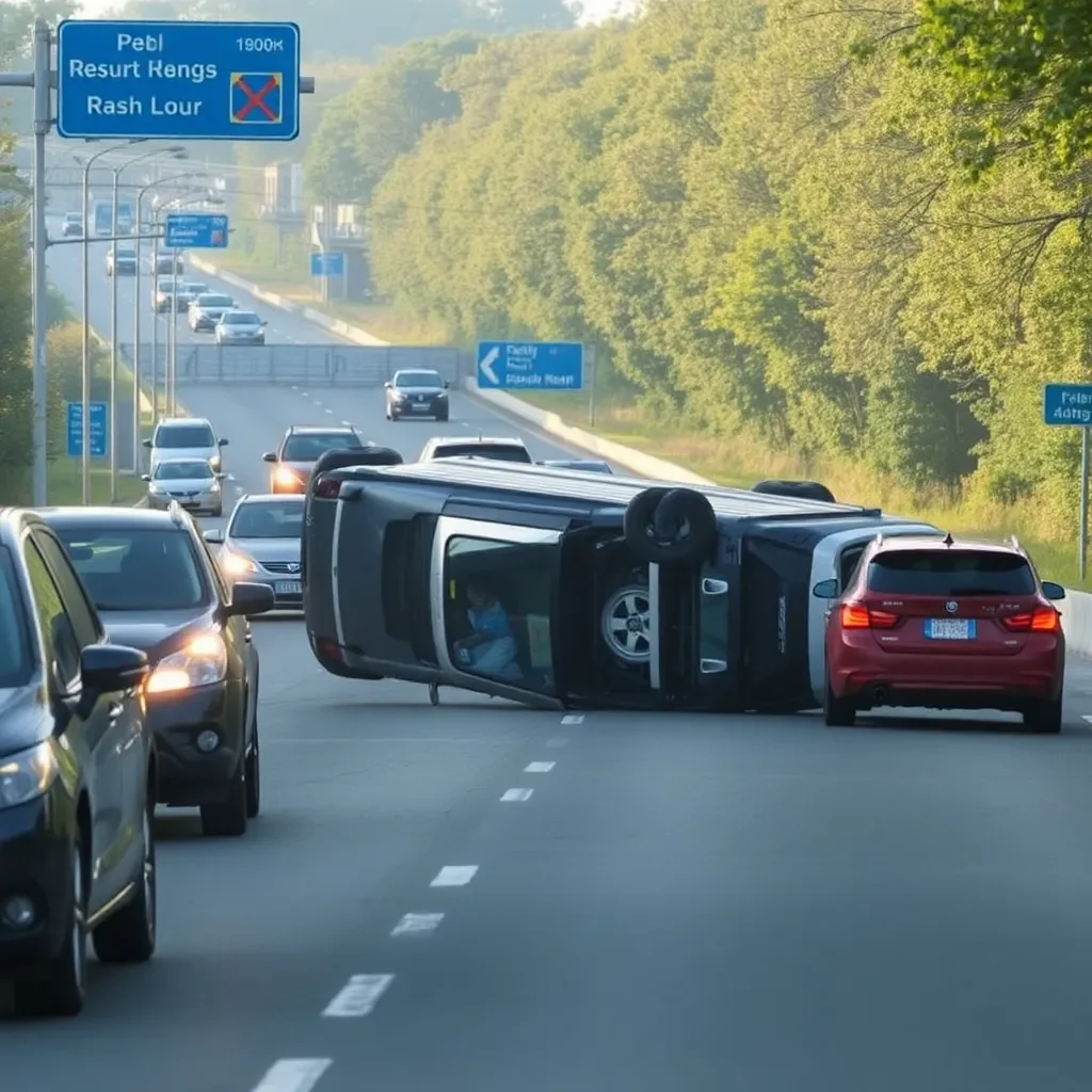 Mountain Brook Traffic Incident: Overturned Vehicle Disrupts Morning Commute