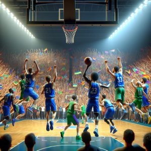 Basketball Triumph Celebration