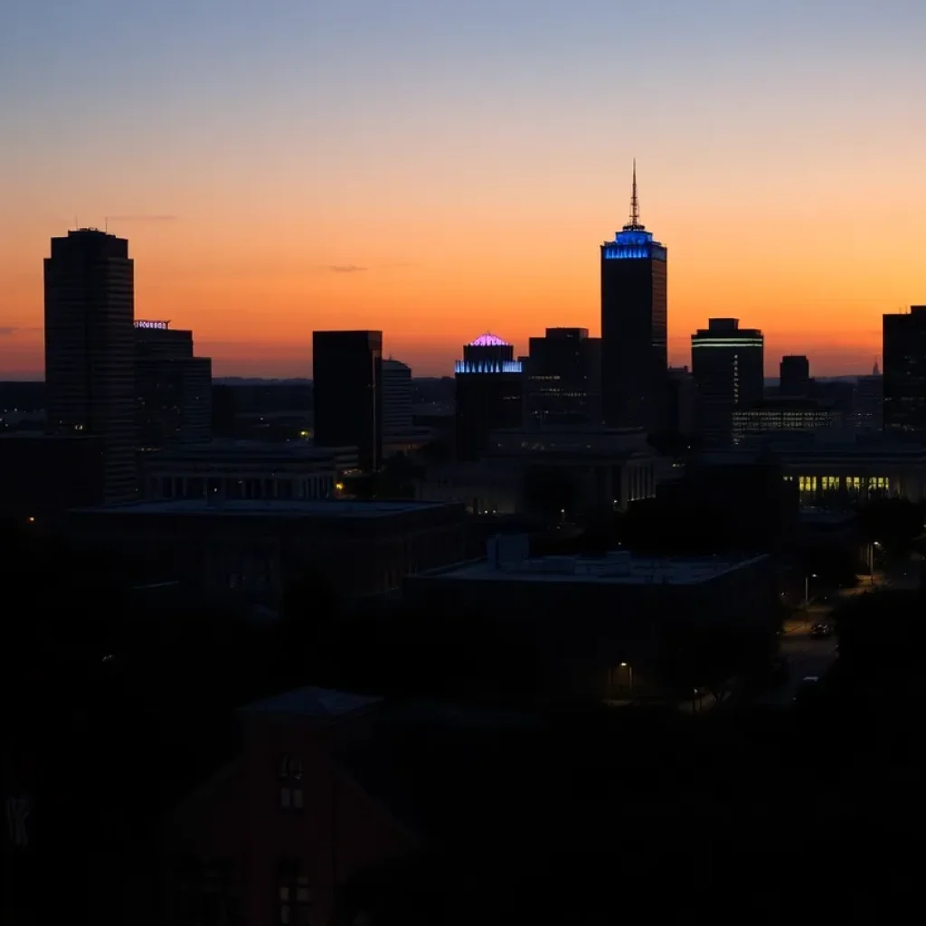 Cityscape of Birmingham symbolizing resilience against violence