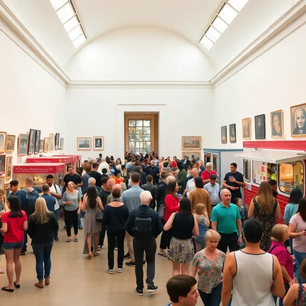 Crowd at the Birmingham Museum of Art during the Magic City Classic Week celebration.