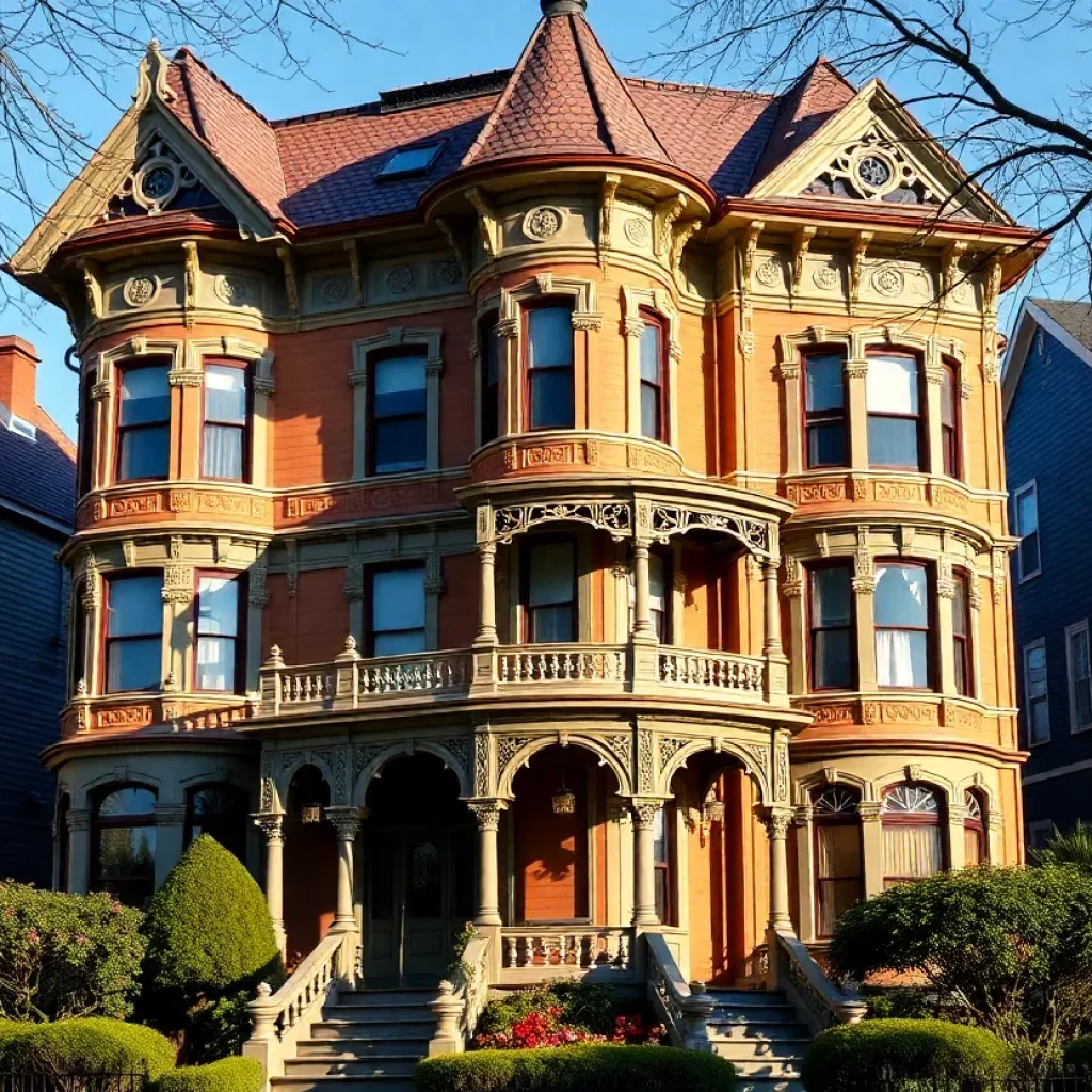 Exterior view of the Hassinger Daniels Mansion in Birmingham, Alabama