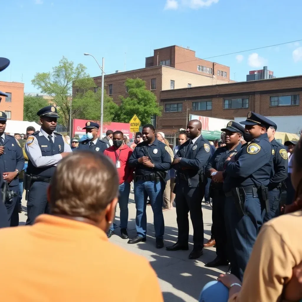 Community leaders discussing strategies against gun violence in Birmingham