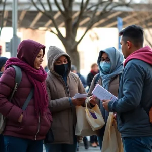 Birmingham outreach team engaging with homeless individuals