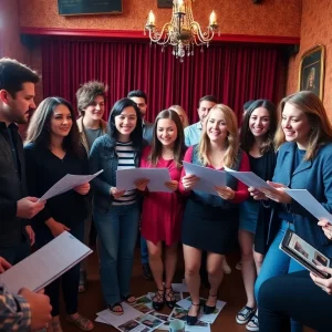 Actors participating in a casting call in Birmingham