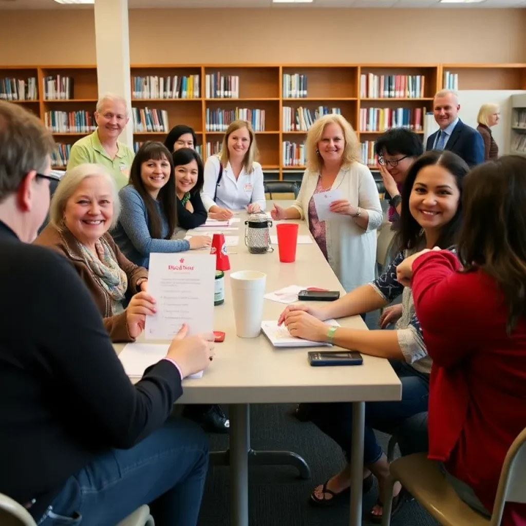 People donating blood at Homewood Blood Drive