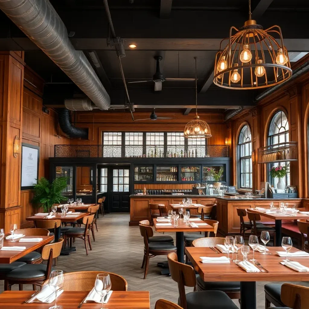 Interior of Wooden City restaurant in Birmingham