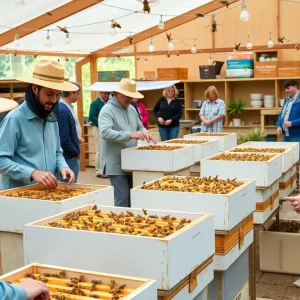 Exterior view of Foxhound Bee Company's new beekeeping center in Irondale